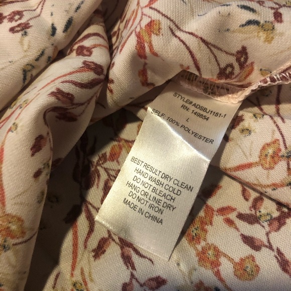 Sage The Label Floral Wrap Dress Pink Large - Picture 5 of 7